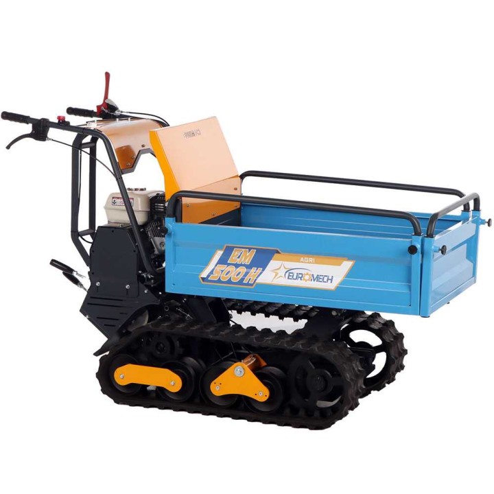 EuroMech EM500H-Agri telaketjuvetoinen moottorikärry, 500 kg, Honda GX 200