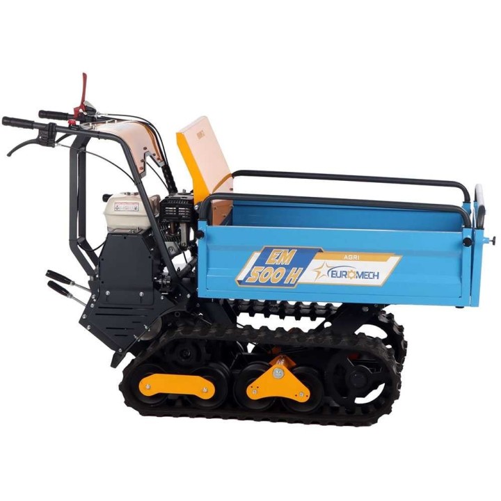 EuroMech EM500H-Agri telaketjuvetoinen moottorikärry, 500 kg, Honda GX 200