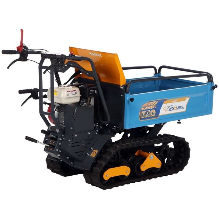EuroMech EM500H-Agri telaketjuvetoinen moottorikärry, 500 kg, Honda GX 200