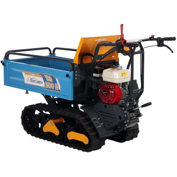 EuroMech EM500H-Agri telaketjuvetoinen moottorikärry, 500 kg, Honda GX 200