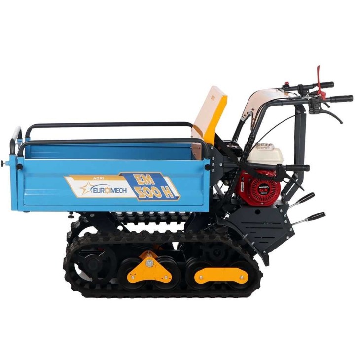 EuroMech EM500H-Agri telaketjuvetoinen moottorikärry, 500 kg, Honda GX 200