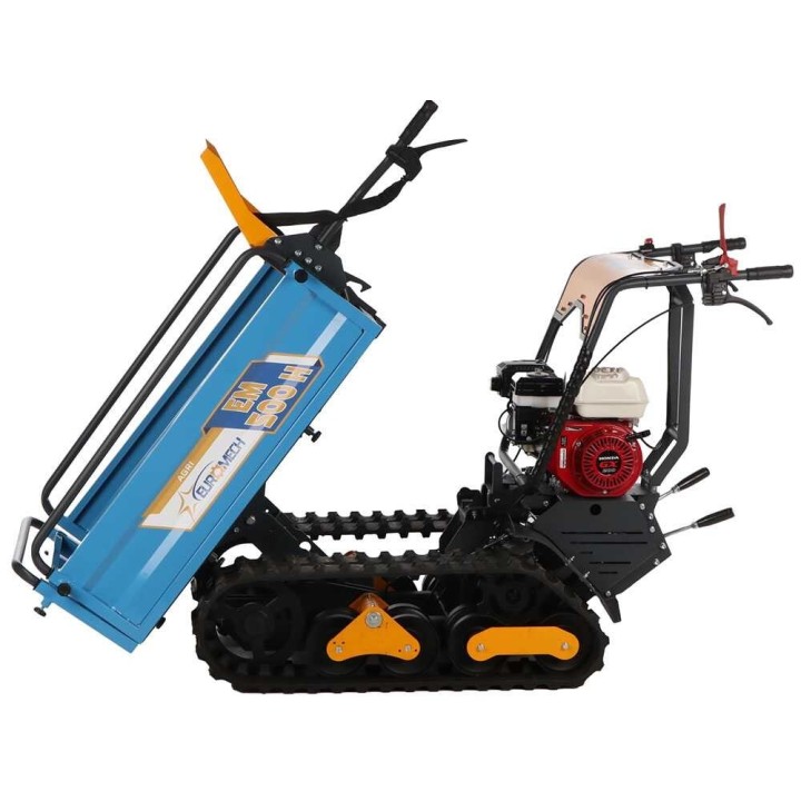 EuroMech EM500H-Agri telaketjuvetoinen moottorikärry, 500 kg, Honda GX 200
