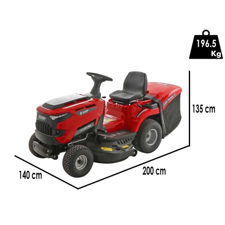 Blue Bird LT C102H TWIN ajoleikkuri, 102 cm, 20 HP, 245 l, hydrostaattinen vaihteisto