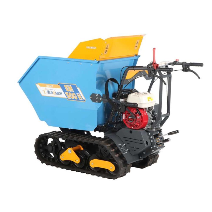 EuroMech EM500H-Dumper telaketjukuljetin, Honda GX200, 500 kg