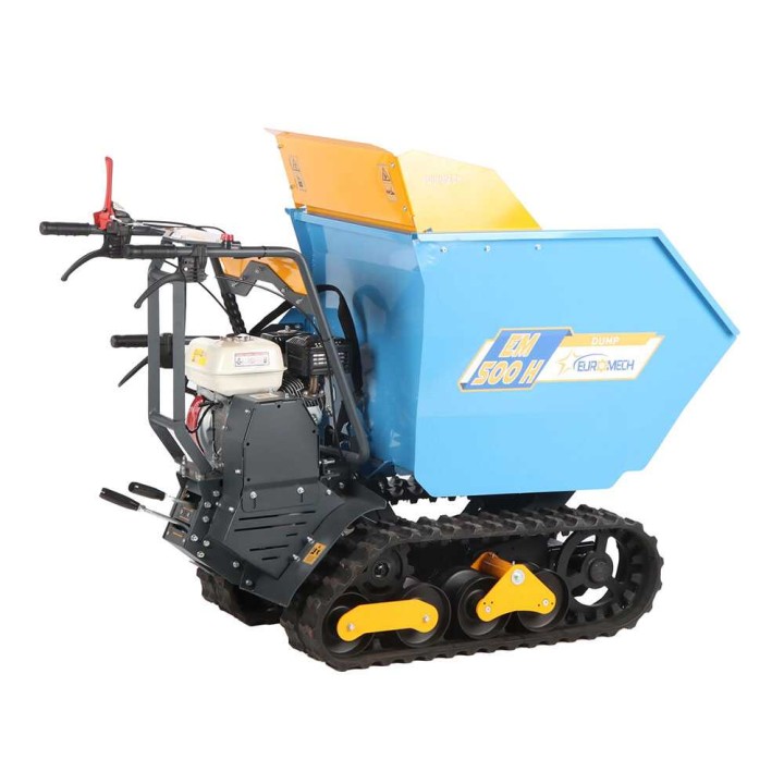 EuroMech EM500H-Dumper telaketjukuljetin, Honda GX200, 500 kg
