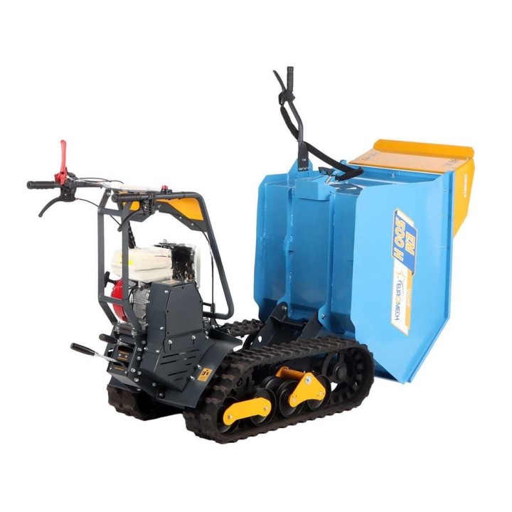 EuroMech EM500H-Dumper telaketjukuljetin, Honda GX200, 500 kg