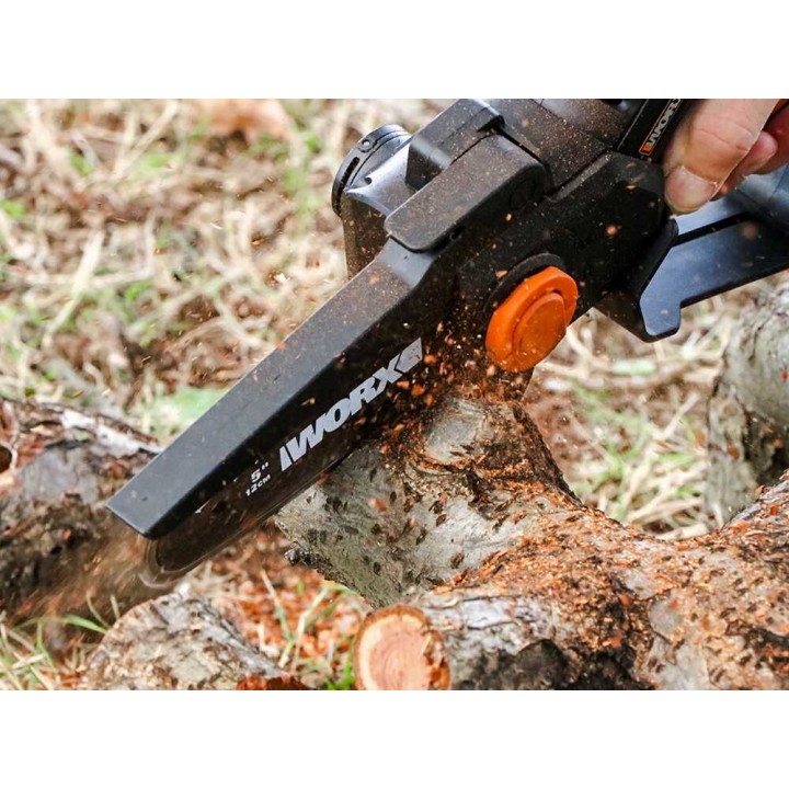 Worx Nitro WG325E akkukäyttöinen oksasaha, 20 V, 12 cm, akku ja laturi