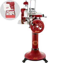 Berkel Tribute Rosso vauhtipyöräkäyttöinen siivutuskone 300 mm jalustalla