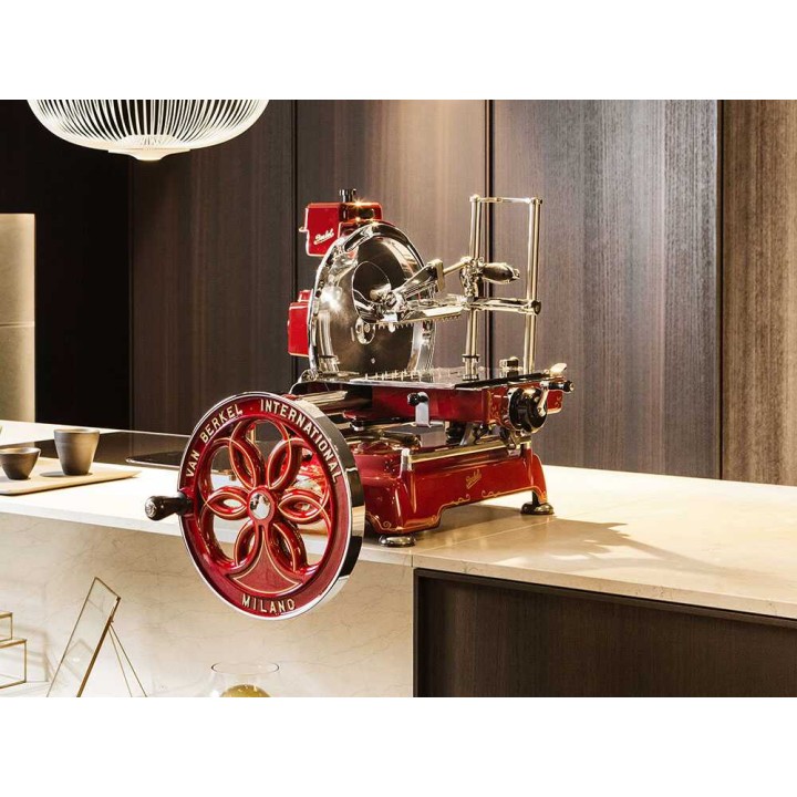 Berkel B114 vauhtipyöräviipalointikone jalustalla, 320 mm, punainen