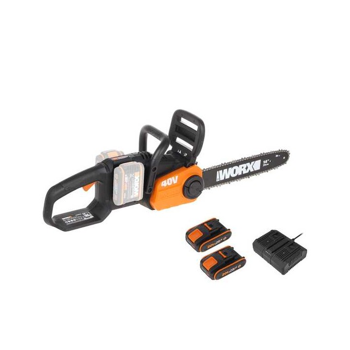 WORX WG384E akkumoottorisaha 40 V 35 cm 2 akkua