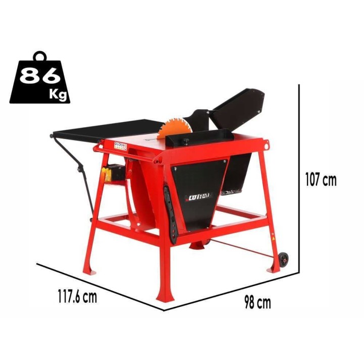 Docma Cutmac BSF315 400V pöytäpyörösaha puulle, 2 200 W, 315 mm