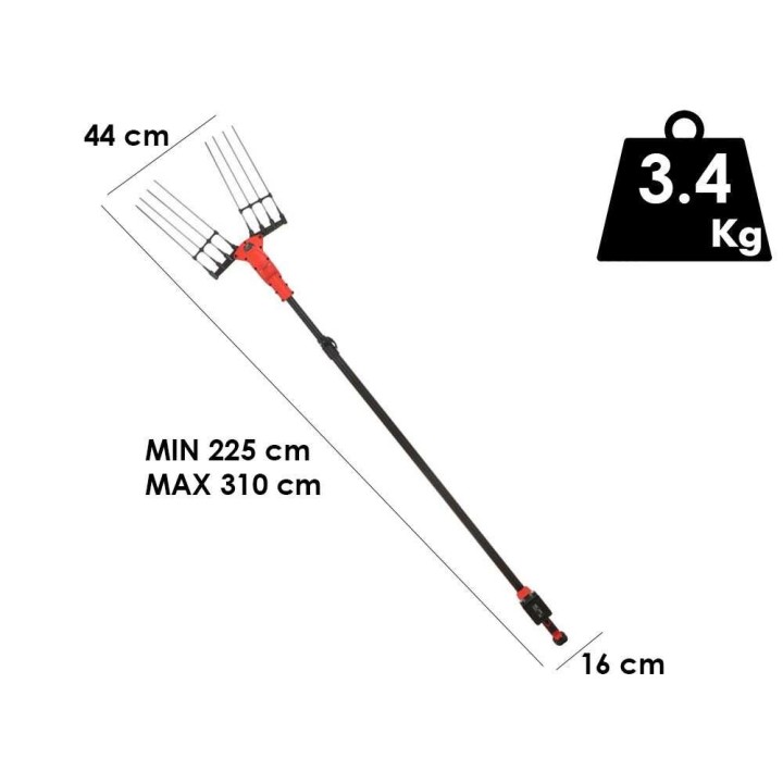 Blue Bird Olimpo 23-56 AT -akkukäyttöinen oliivinkerääjä, 225–310 cm, 50,4 V, 18 Ah