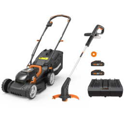 WORX WG927E akkuruohonleikkuri ja reunatrimmeri 40 V 2 2 Ah