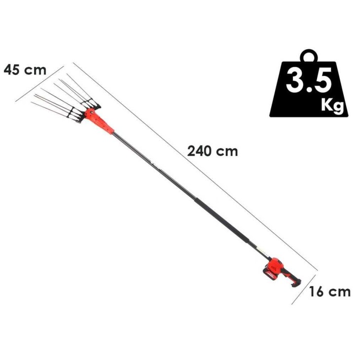 Blue Bird Olimpo 23-56 akkukäyttöinen oliivinkorjuukone, 240 cm, 21 V, 5 Ah