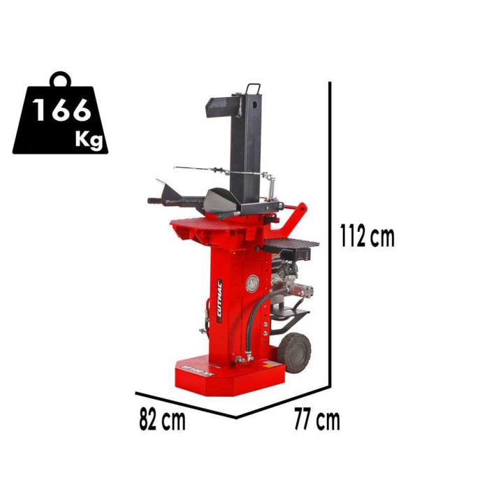 Docma SF100 Rapid Benz Loncin G200F pystymallinen halkomakone, 8,15 t, 196 cm³