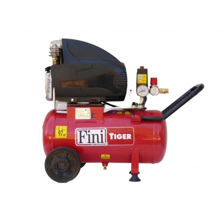 Fini Tiger MK 265/24 -kompressori, 2 HP, 24 l, 10 bar