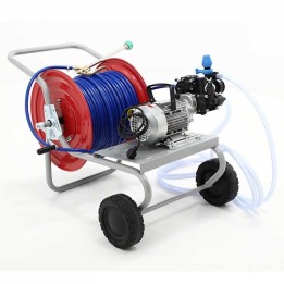 Comet MC25 ruiskutuspumppu kärryllä ja letkukelalla 1 5 HP 230 V