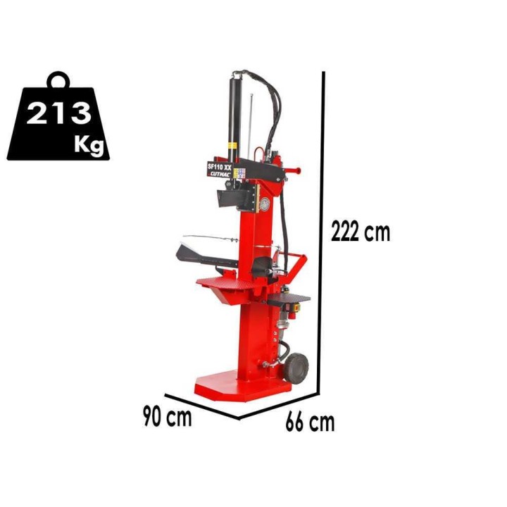 Docma SF110 Rapid 380/4 XX pystymallinen halkomakone, 4 HP, 400 V
