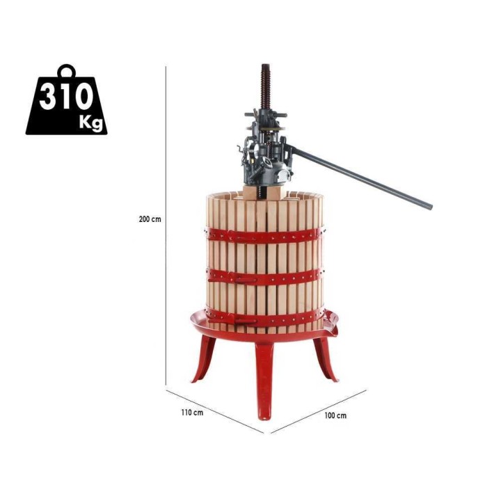 Baesso Torchio 70 hydraulinen viinipuristin, 330 l, 400 bar