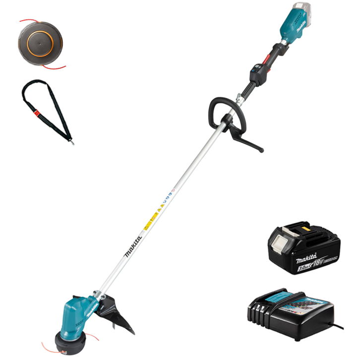 Makita DUR190LZX3 akkutrimmeri 18 V 3 Ah Tap Go siimapää