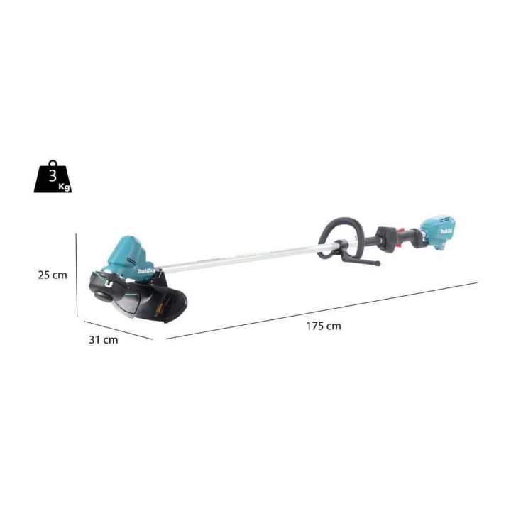 Makita DUR190LZX3 akkutrimmeri, 18 V, 3 Ah, Tap&Go-siimapää