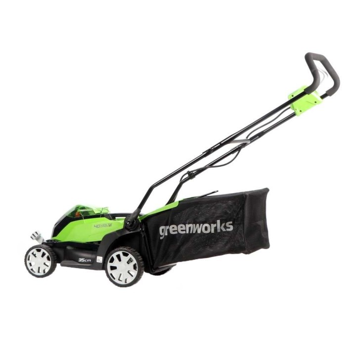 Greenworks G40LM35K2 akkuruohonleikkuri, 40 V, 35 cm, 2 Ah siirtosäiliöllä