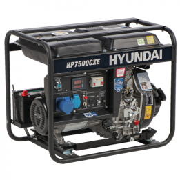 Hyundai HP7500CXE dieselgeneraattori 5 2 kW yksi vaiheinen