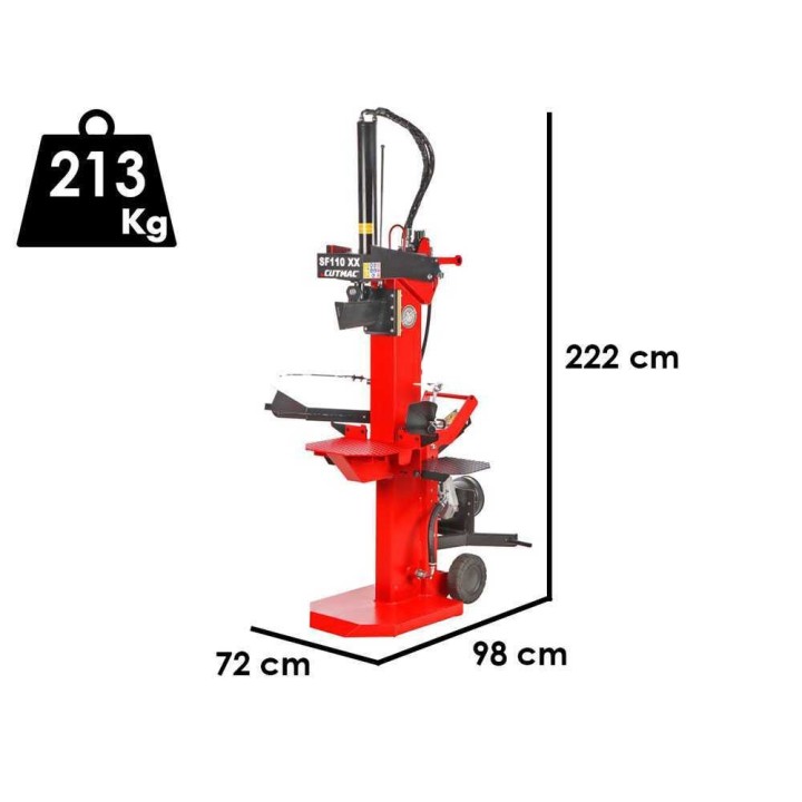 Docma SF110 PTO XX pystymallinen traktorikäyttöinen klapikone, 8,15 t, 50 cm