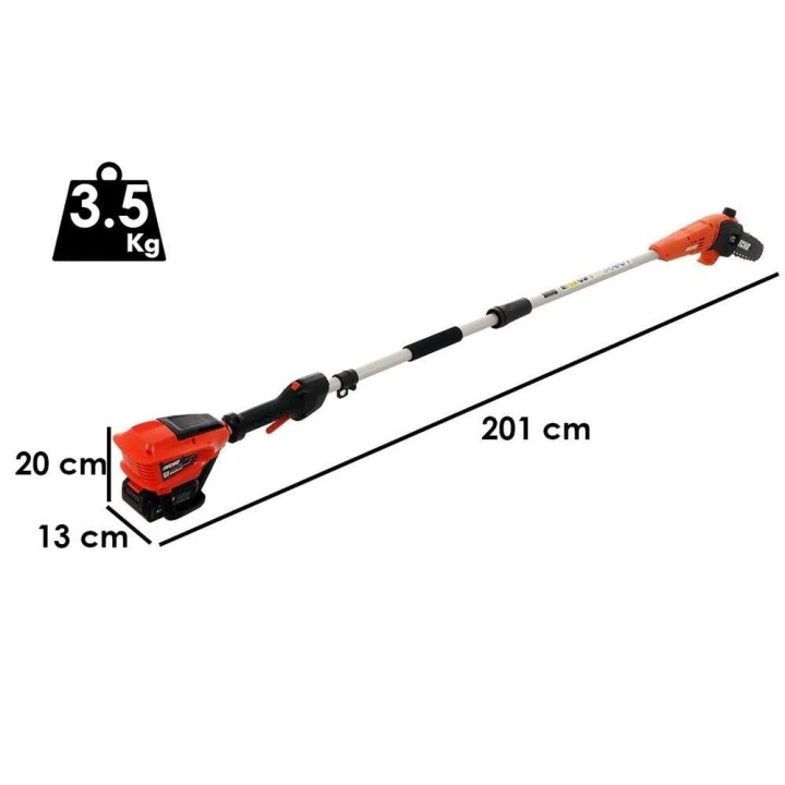 Echo DPPF-310 akkukäyttöinen oksasaha varrella, 40 V, 2 Ah, 20 cm