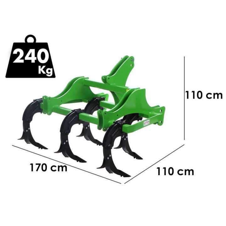 Seven Italy RT5_Compak ripuntaja 5 elementtiä, 170 cm, 50–70 HP, 240 kg