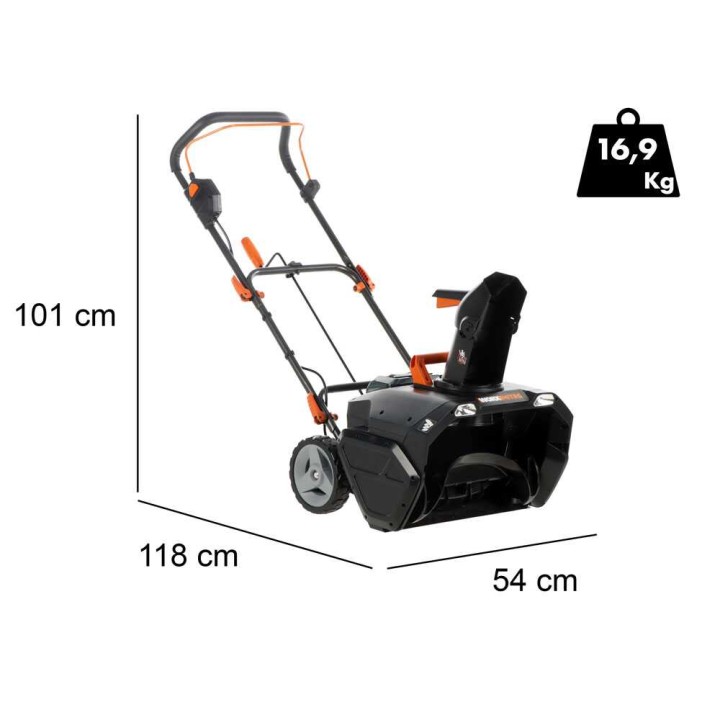 Worx Nitro WG471E akkulumilinko, 40 V, 2 × 4 Ah, 51 cm
