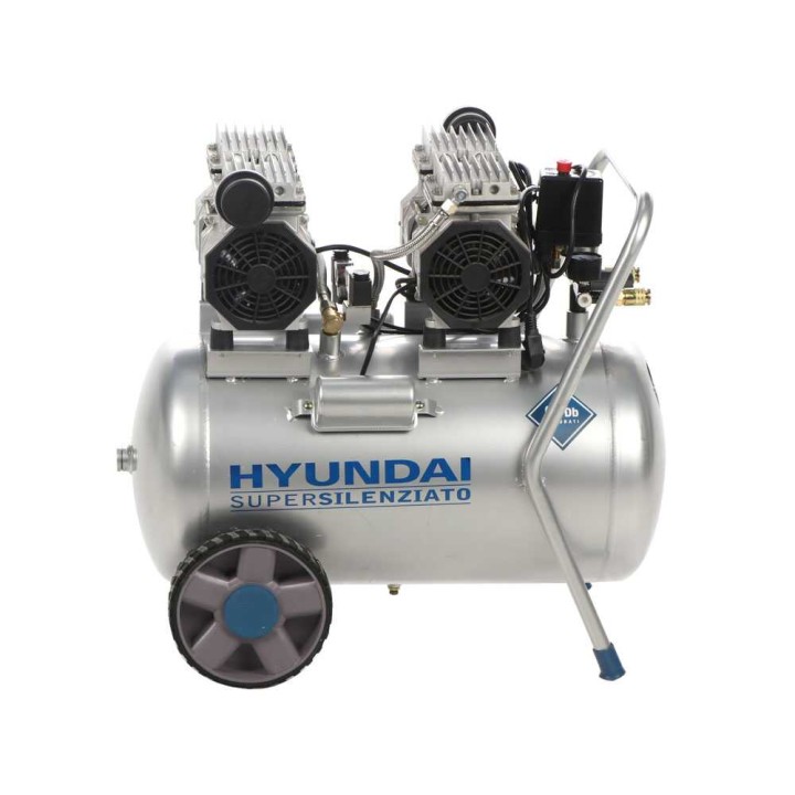 Hyundai KWU750-50 sähkökompressori, öljytön, 3 HP, 50 l, 8 bar