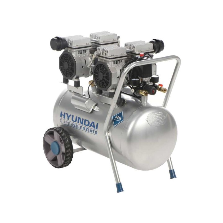 Hyundai KWU750-50 sähkökompressori, öljytön, 3 HP, 50 l, 8 bar