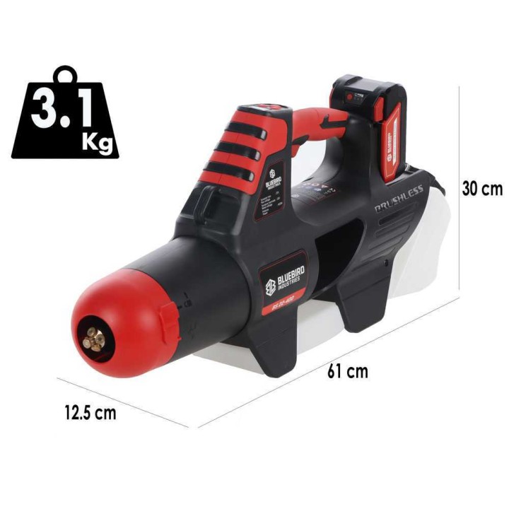 Blue Bird BS 22-400 akkukäyttöinen sumutin ja puhallin, 18 V, 3 l