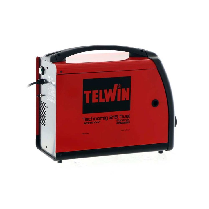 Telwin Technomig 215 Dual Synergic moniprosessi-invertteri, MIG-MAG, MMA, TIG, 20–220 A