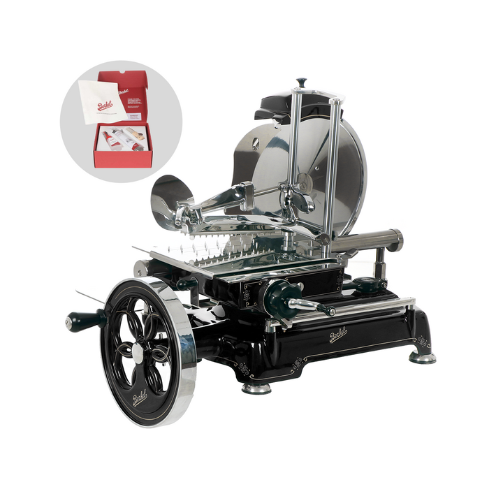 Berkel Tribute Nero vauhtipyöräkäyttöinen viipalointikone 300 mm musta
