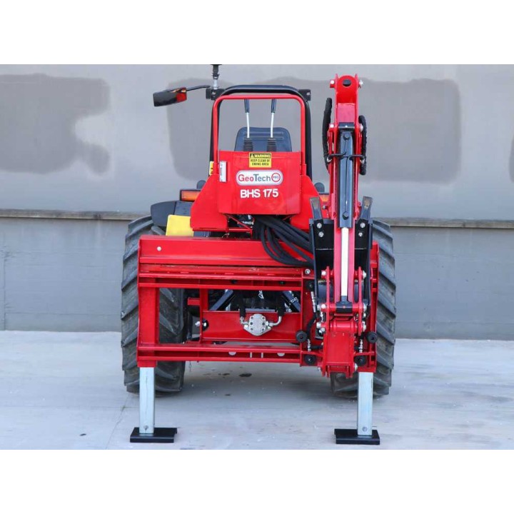 GeoTech Pro BHS 175 -kaivulaite traktoriin, hydraulinen sivusiirto, 30–45 HP