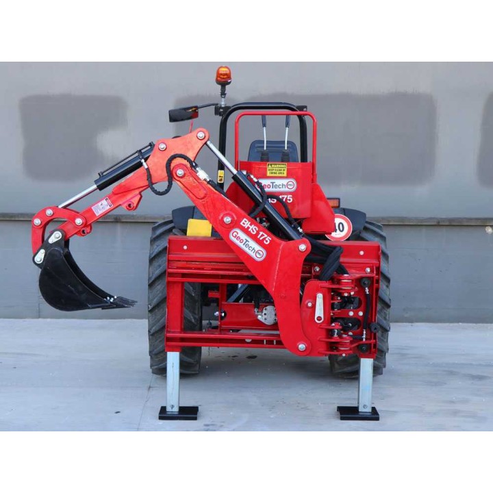 GeoTech Pro BHS 175 -kaivulaite traktoriin, hydraulinen sivusiirto, 30–45 HP
