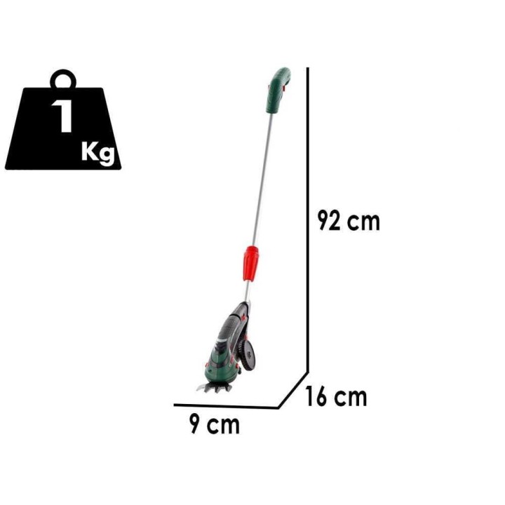 Bosch Isio akkuruohosakset varrella, 3,6 V, 1,5 Ah