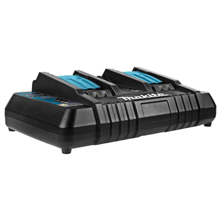 Makita DC18RD kaksoislaturi LXT-akuille, 14,4 V ja 18 V