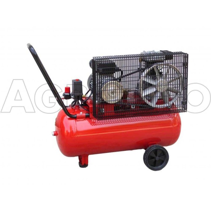 Fini MK 102 N 50 2M hihnakäyttöinen kompressori, 2 HP, 50 l, 10 bar