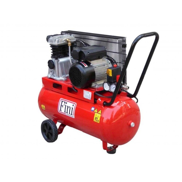 Fini MK 102 N 50 2M hihnakäyttöinen kompressori, 2 HP, 50 l, 10 bar