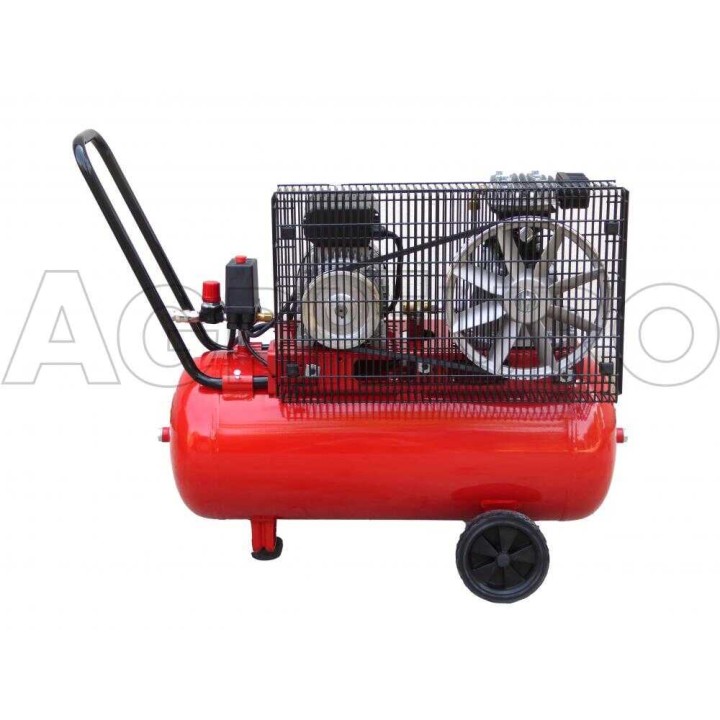 Fini MK 102 N 50 2M hihnakäyttöinen kompressori, 2 HP, 50 l, 10 bar
