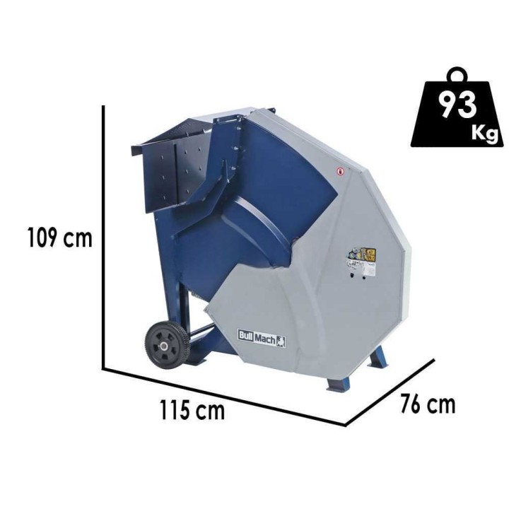 BullMach ENIO 7200 sähköinen polttopuun katkaisusaha, 3 200 W, 230 V, 700 mm