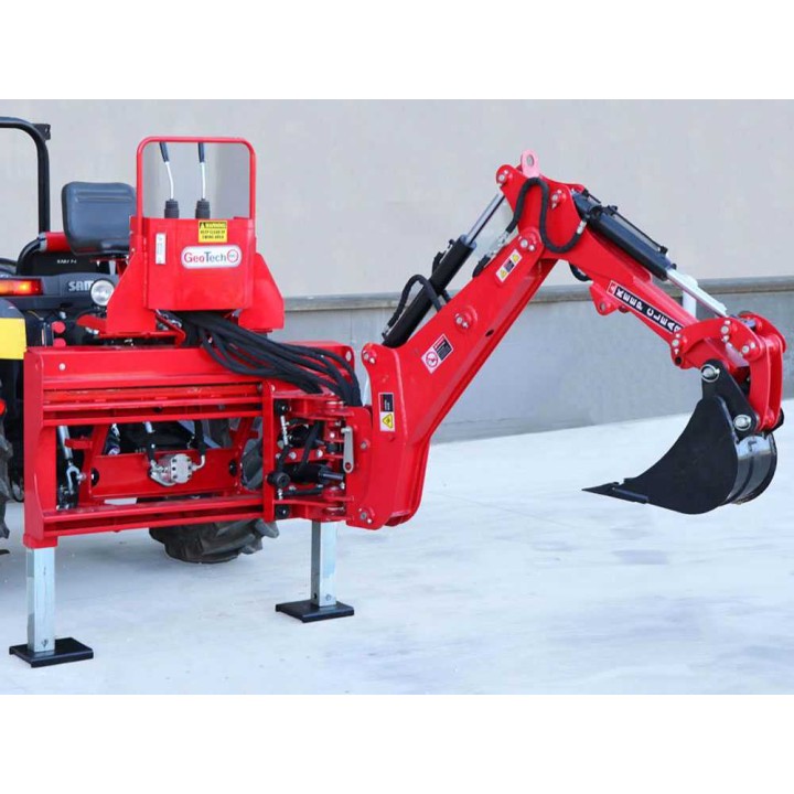 GeoTech Pro BHS 225 -takakaivuri, hydraulinen sivusiirto, 45–80 HP, 225 cm