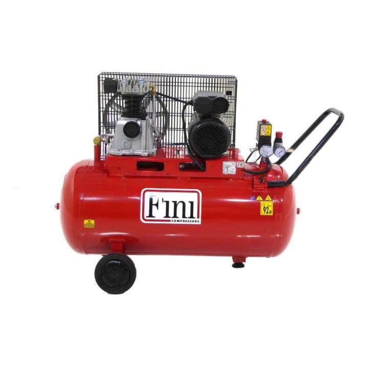 Fini Advanced MK 102N-90-2M hihnavetoinen kompressori, 2 HP, 90 l, 230 V
