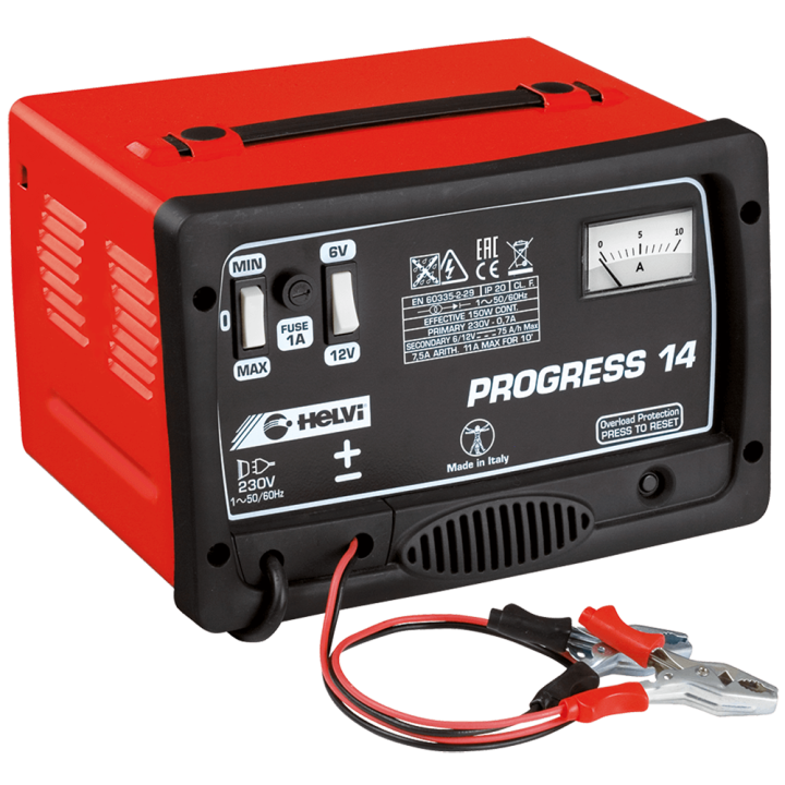 Helvi Progress 14 akkulaturi 6 12 V 140 W lyijy ja Wet akuille