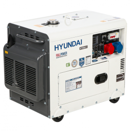 Hyundai HP7500LN 3 dieselgeneraattori FullPower 5 5 kW AVR sähkökäynnistys