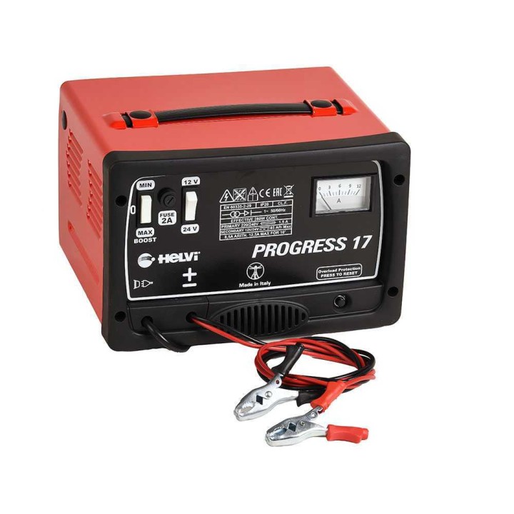 Helvi Progress 17 akkulaturi 12/24 V, 300 W, lyijy- ja WET-akuille