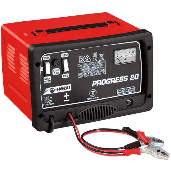 Helvi Progress 20 akkulaturi lyijyakuille 12 24 V 390 W 16 A